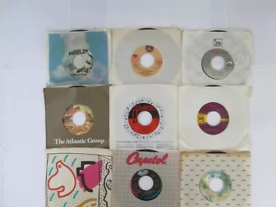 9 Vinyl Vintage Records /45 RPM 1980s Pop/ Rock • $6