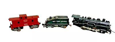 VINTAGE MARX 490 LOCO  NEW YORK CENTRAL TENDER & CABOOSEw/Allstate Transformer • $14.89