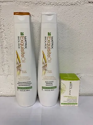 Matrix Biolage ExquisiteOil  Shampoo / Conditioner / Carbonize Powder VALUE PACK • $49.99