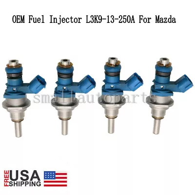 $183.59 • Buy 4X OEM Fuel Injectors L3K9-13-250A For Mazda Speed 3 6 CX-7 2.3L Turbo E7T20271