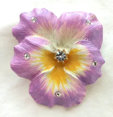 Nolan Miller Lavender Flower Pin • $18