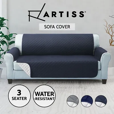 Artiss Sofa Cover Quilted Couch Covers Protector Slipcovers 3 Seater Dog Pet • $21.95