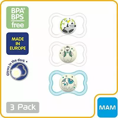 MAM Sensitive Skin Pacifiers Baby Pacifier 6+ Months Best Pacifier For Air & • $21.97