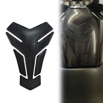 Universal 3D Sticker Motorcycle Parts Gas Oil Fuel Tank Pad Decal Trims Black • $3.89