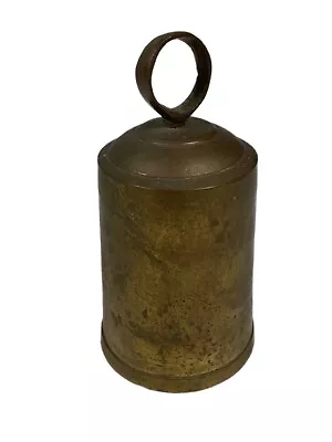 Decorative Vintage  Aged Brass Bell 3.5  Handmade  Garden Ritual Altar Sarna • $7.75