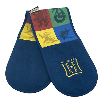 Le Creuset Harry Potter Hogwarts Houses Double Oven Mitten Potholders Glove NIB • £76.87