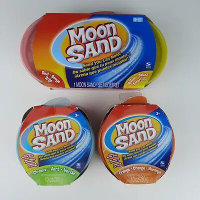 Moon Sand - Sand You Can Mold Red Orange Green & Yellow NOS • $24.99