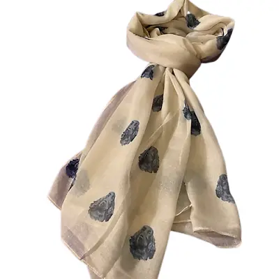 Black Cocker Spaniel Dog Print Ladies Scarf New Design Shawl Lovely Gift • £18.99