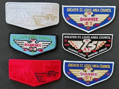 Moswetuset Lodge 52 Flaps 6 Different OA Order Of The Arrow Patches • $29.99