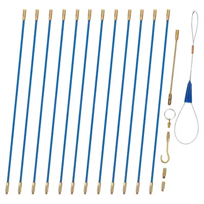 1 Set Of Fiberglass Running Electrical Wire Cable Rods Wire Pulling Rods • £20.19