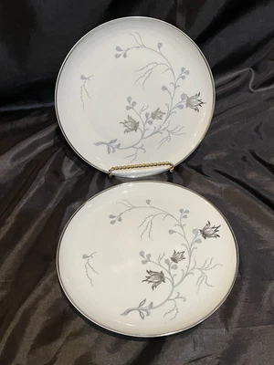 $14.75 • Buy 2 Eschenbach (German) Baronet China “Silver Arbor” Salad/Dessert Plates 8 ⅛”