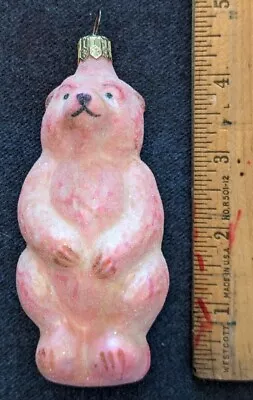 Vintage 1997 Christopher Radko Frosty Bears - Sugared Pink - 4 Of 4 • $20.24