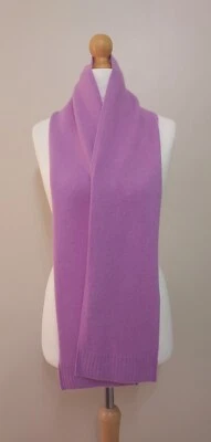 £29.99 • Buy *Beautiful 100% Pure Cashmere Lilac Scarf From  Marks And Spencer's RRP £99