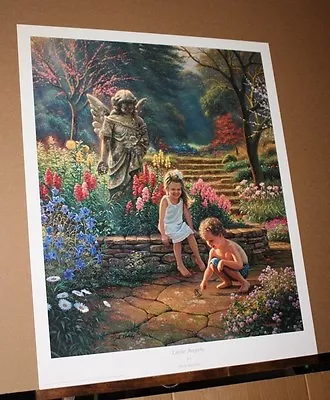 Little Angels By Mark Keathley Relligious Chlldren Statue Garden Limited Edition • $150