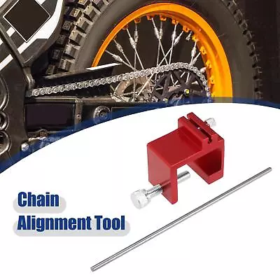 Motorcycle Chain Alignment Tool For Honda For Harley For Suzuki For Kawasaki Red • $13.50