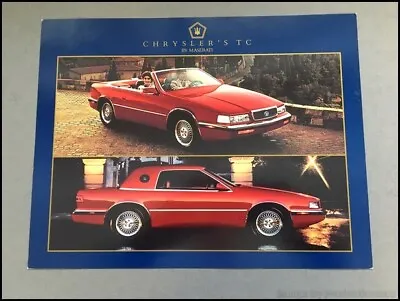 1989 1990 Maserati Chrysler TC 1-page Sales Brochure Leaflet Spec Sheet • $13.56