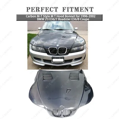 Carbon M-T Style M T Hood Bonnet For 1996-2002 BMW Z3 E36/7 Roadster E36/8 Coupe • $2085