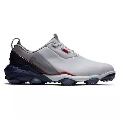 FootJoy Tour Alpha Golf Shoe - White/Grey/Navy 55500 • $149.99