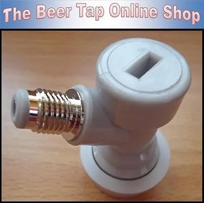 Gas Ball Lock Disconnect / Connector 1/4  MFL Thread. Cornelius / Corny Beer Keg • £7.50