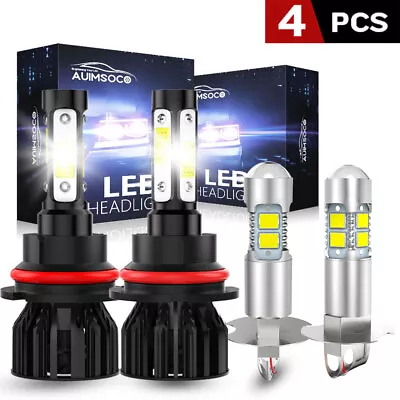 9007+H3 Combo LED Headlight Fog Light Hi/Lo Bulbs For Dodge Caravan 1996-2000 4X • $39.99