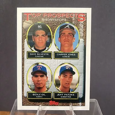 1993 Topps Top Prospects #529 Chipper Jones HOF Atlanta Braves • $1.50