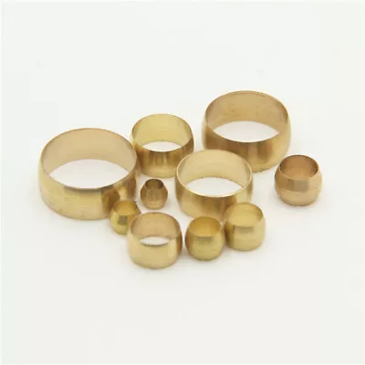 £2.51 • Buy Brass Olive Barrel Plumbing Olives Compression Fitting Copper Pipe Gas Fuel Tube