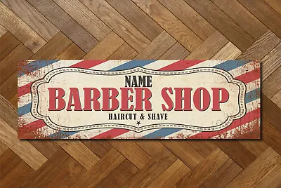 Personalised Door Room Sign Barber Shop Hairdresser & Shave Decor Foamex Plaque • £6.95