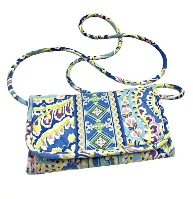 Vera Bradley Betsy In Capri Blue Cross Body Bag Handbag Purse Wallet • $13.49