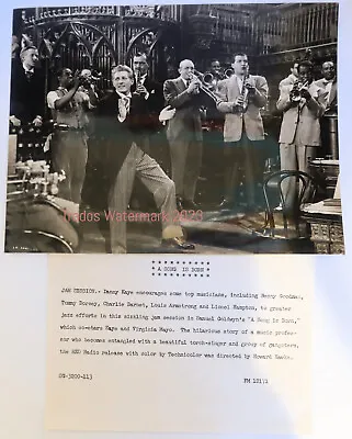 Danny Kaye & Louis Armstrong Film Photo - A Song Is Born - Excellent Condition • $16.99