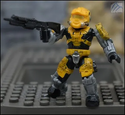 Halo Mega Bloks Unsc Yellow Spartan Hazop Figure 96923 Rockethog Vs Gun • $21.58