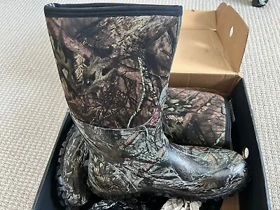 Bogs Mens Size 20 Mossy Oak Rubber/Nylon Classic High WP Insulated Hunting Boot. • $59.99