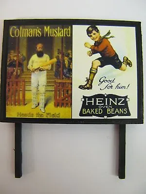 Colman's Mustard And Heinz Oven Baked Beans - Model Billboard - N & OO Gauge • $10.65