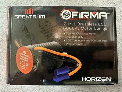 Spektrum RC Firma Brushless Motor/ESC 2-in-1 Combo (6000Kv) SPMXSEM0501 • $82.99