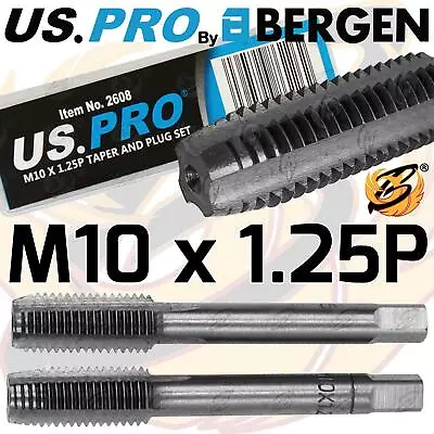 £3.95 • Buy US PRO M10 X 1.25P Taper & Plug Set (Tap & Die) M10 X 1.25 Pitch Taper Plug