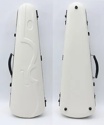 Violin Case 4/4 Hard Shell Violin Box White Violin Case With Strap Bow Full Size • $114.99