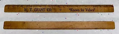 Defunct W.T. GRANT CO. Antique Advertisement 12  Ruler “Known For Values” • $14