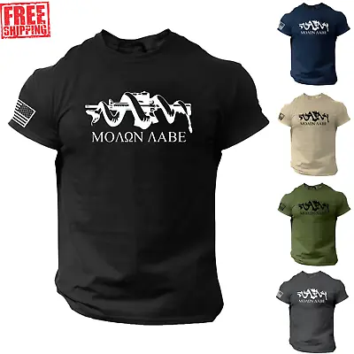 Molon Labe T-SHIRT American Patriotic U.S.A. 2nd Amendment 2A Freedom DTOM • $15.90