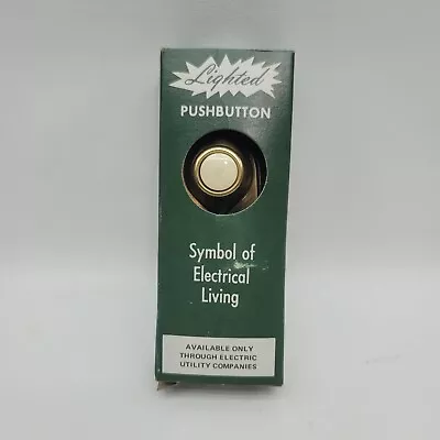 New Vintage 1960's Lighted Pushbutton Total Electric Home Door Bell  • $19.99