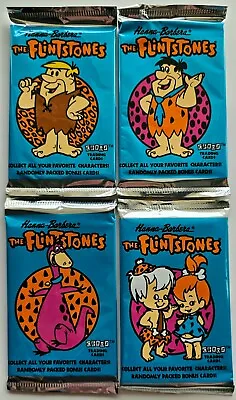 The Flintstones 4 Factory Sealed Card Packs Hanna Barbera 1993 Cartoon TV Show • $9.95
