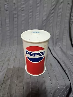 Vintage Pepsi Plastic Canister Can Coin Bank  • $19.99