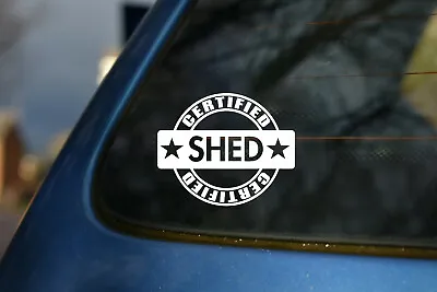 2 X SHED Funny Custom Vinyl Car Custom Vinyl Car Wincow Sticker Transfer Decal • £3.49