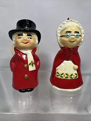 Vintage Marshall Fields' Christmas Uncle Mistletoe & Aunt Holly Ornaments • $99.99