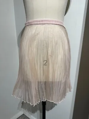 1200$ Vionnet Xs Sheer Mini Skirt Pleatted • $121.50