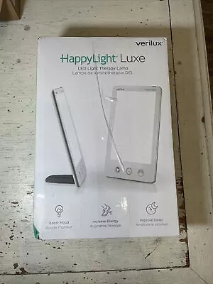 HappyLight Luxe LED Bright White Light Therapy Lamp White - Verilux VT43WW3 • $17