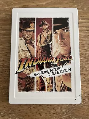 Indiana Jones The Adventure Collection Tin DVD Raiders Last Crusade Temple Doom • $14