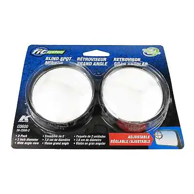 K Source C0600 3  Round Blind Spot Mirrors Adjustable 2 Pcs • $8.63