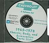 65 66 67 68 69 70 71 72 73 74 75 Chevelle/camaro Parts Catalog On Cd • $34.95