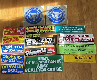 Lot Of 17 Vintage Bumper Stickers   • $29.99