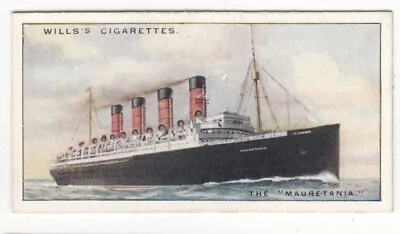 1930 Trade Card Of The Cunard Liner MAURETANIA • $4.95