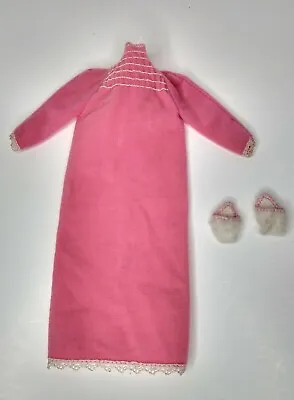 Barbie My First Fashions 5610 Doll  Nightgown Long Pink Fuzzy Slippers 1982 Vtg • $19.99